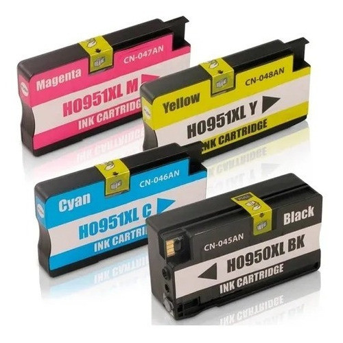 Kit 4 Cartucho Compativel 950xl 951xl 8610 8620 8630 8600 0