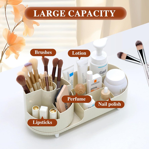 Organizador Para Maquillaje Giratorio 360° Con Compartim... 1