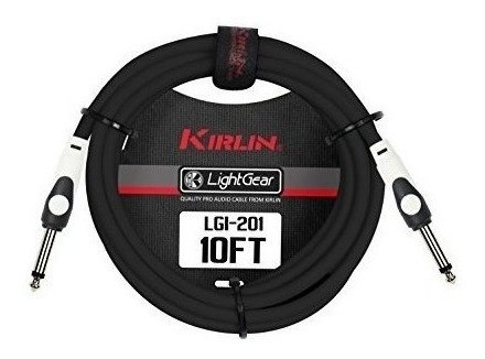 Cable Kirlin Lgi-201-10 / Bk 10 Pies De Enchufe Recto De 1/4 1