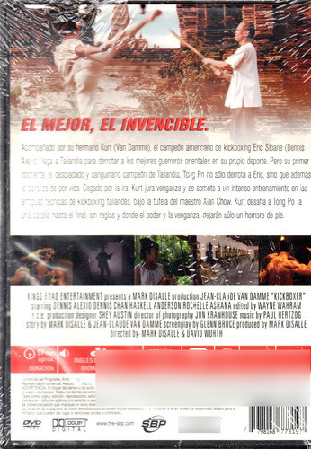 Kickboxer El Nuevo Guerrero - Dvd Nuevo Orig Cerrado - Mcbmi 1