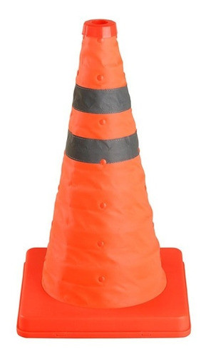 Cono Vial Plegable Naranja De 45 Cm Con Reflectivo Kushiro 0