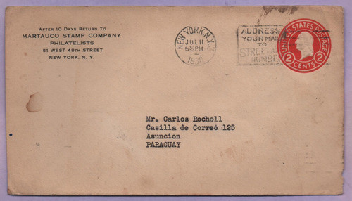 0756_entero Postal De E.e.u.u. 0