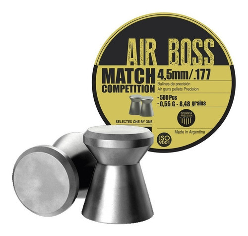 Balines Apolo Match Airboss 4,5 Mm 8.48 Grains 500 Unidades 0
