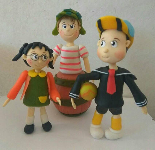 El Chavo Del Ocho Adornos Para Tortas En Porcelana Fría 1
