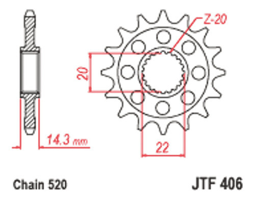 Piñon Jt Bmw 406 16 Gs 310 16t 1