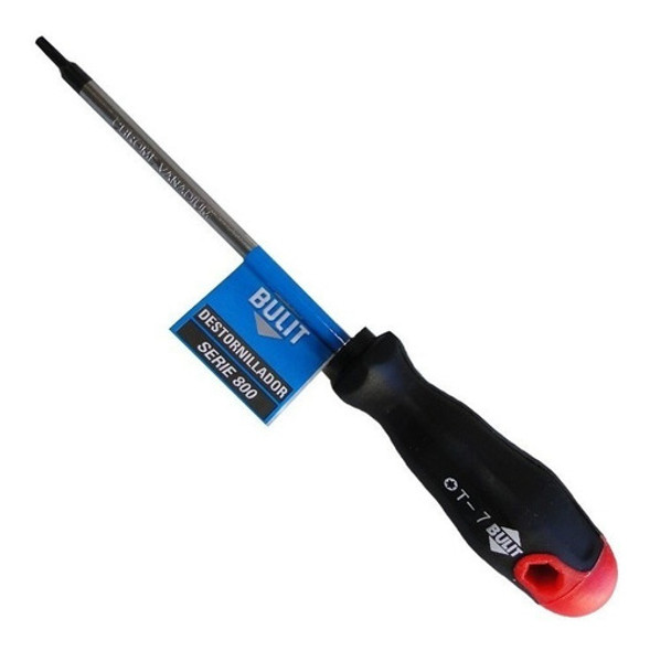 Destornillador Punta Torx Imantado T6 X 75 Bulit Serie 800 0