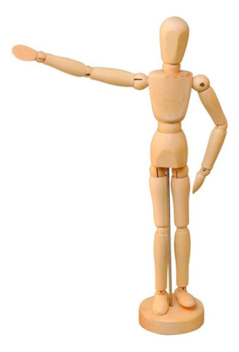 Maniquie Muñeco Articulado De Madera De 30 Cm 1