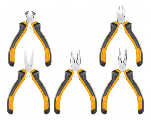 Set 5 Pinzas Mini Ingco Hmps01115 Ma 0