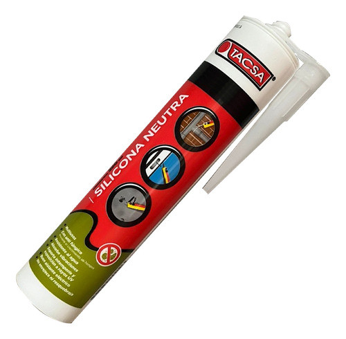 Sellador Tacsa Silicona Neutra 280ml Transparente 0