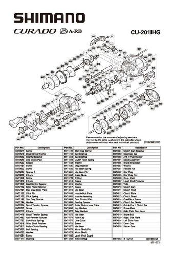 Bnt4926 Pinion Gear Engranaje Shimano Curado 71 201 1