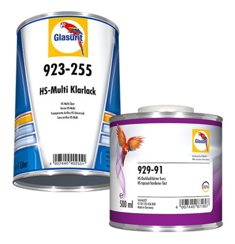 Kit Barniz 923-255 + Cata + Diluyente 352-91 Glasurit 0