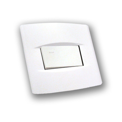 Llave De Luz Armada Sica Línea Life 1 Pulsador Mignon Blanco 1