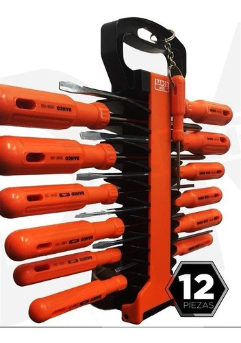 Set Juego 12 Destornilladores Bahco 3000 + Llavero De Regalo 1
