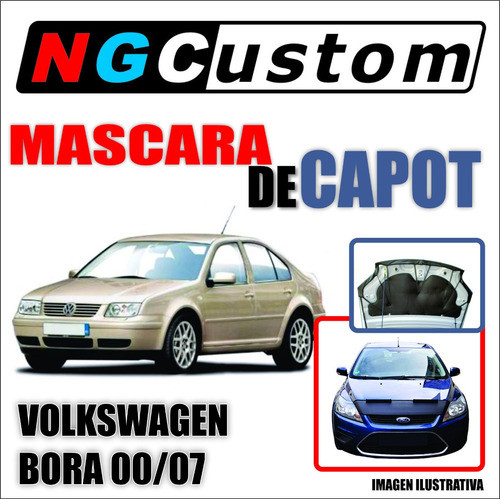 Mascara De Capot Volkswagen Bora 00/07 En Ecocuero 0