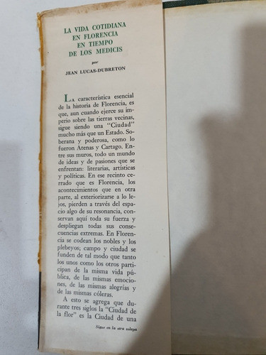 Libro:florencia En Tiempo De Los Medici-j.lucas 1