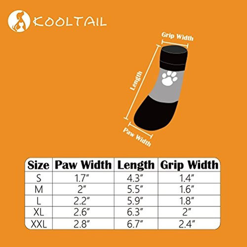 Kooltail Dog Socks Antideslizante Con Correas De Control De 1