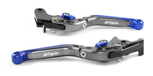 Levas Rebatibles Kawasaki Ninja 250r 300r Azul Gris Mk Motos 0