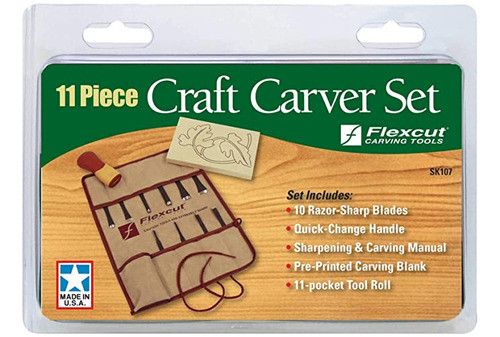 Flexcut Juego De Herramientas Para Tallar, 10 Hojas De Tall. 0