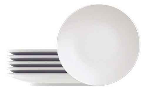 Juego De Platos Porcelana Postre Tramontina Leonora X 6 0