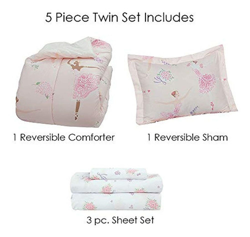 Cama De Bailarina Kidz Mix Dancing En Una Bolsa, Twin 1