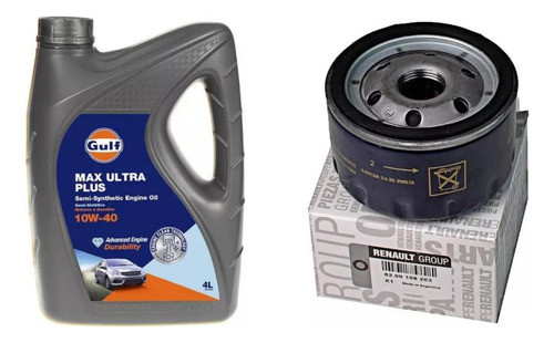 Filtro Aceite Original Gulf 10w40 4 Lts Sandero 1.6 K4m 0