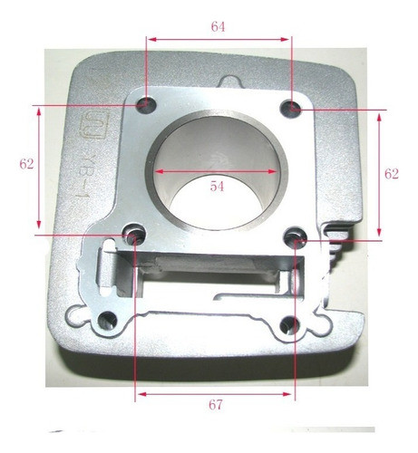 Kit Cilindro + Piston P/ Yamaha Ybr 125 - W Std 1
