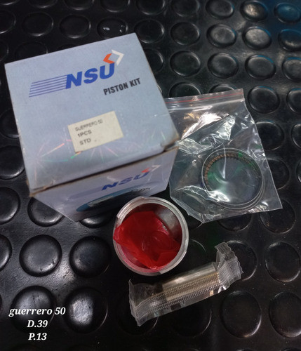Kit Piston Guerrero 50 Std D39 - P13 Nsu 0