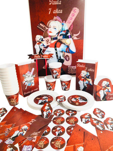 Cotillón Infantil Personalizado X 10 Harley Quinn 0