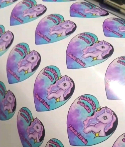 Stickers Personalizados En Forma De Corazon 4 X 4 Por 40 Uni 0