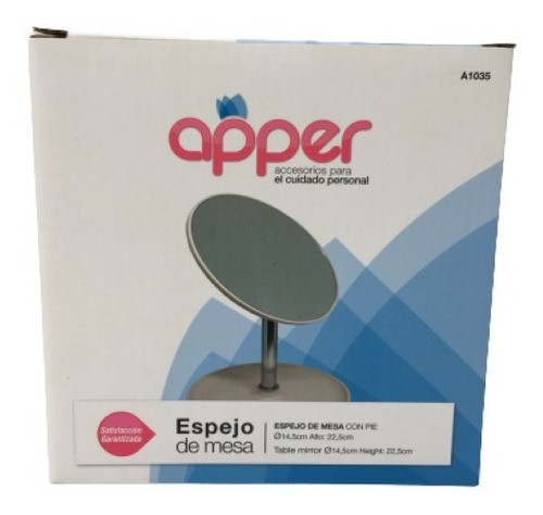 Espejo De Mesa Con Pie Maquillaje Apper A1035 0
