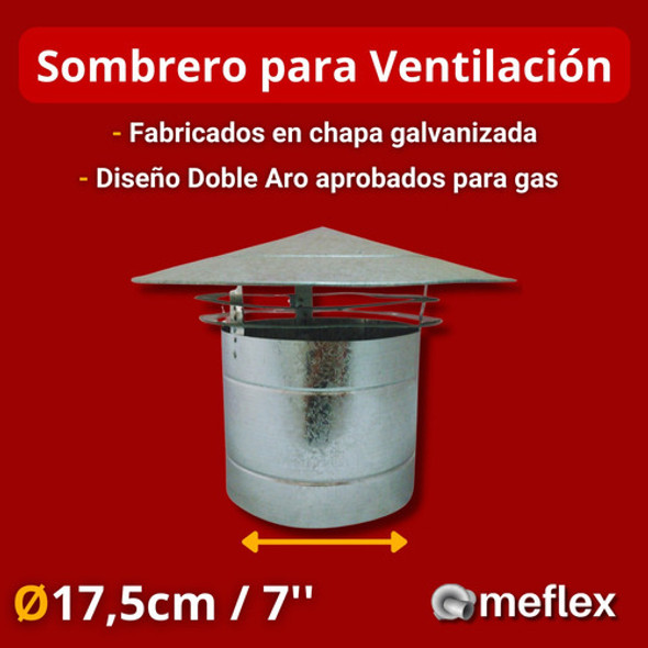 Sombrero Doble Aro 7 Pulgadas Zingueria 1