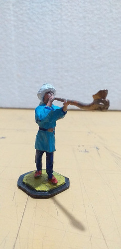 Jenizaro-soldado De Plomo-54 Mm  Con Corneta-aitor 1