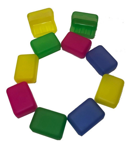 Jaboneras Plasticas Irrompibles De Colores X 50 Unidades 1