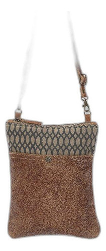 Bolso Myra S1152 Bolso De Piel De Abeja Y Lienzo 1