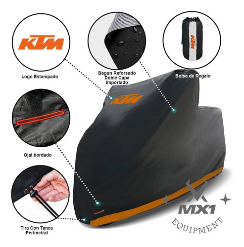 Funda Cubre Moto Ktm 1290 1190 1090 790 Adventure ! 1