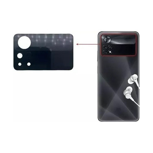 Vidrio Repuesto Camara Lente Para Xiaomi Pocophone X4 Pro 0