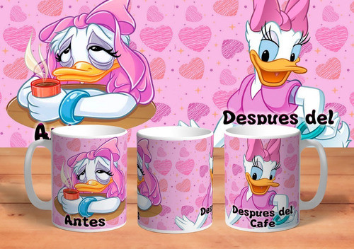 Taza De Ceramica Daisy Donald Calidad Premium 1