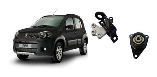 Kit X3 Soportes De Motor 1.4 Fiat Uno Novo Wey 1
