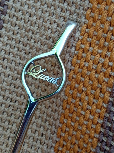 Bombilla Artesanal De Alpaca Personalizada Filtro Desarmable 1
