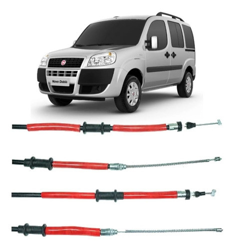 Kit X 2 Cables De Freno Fiat Doblo 0