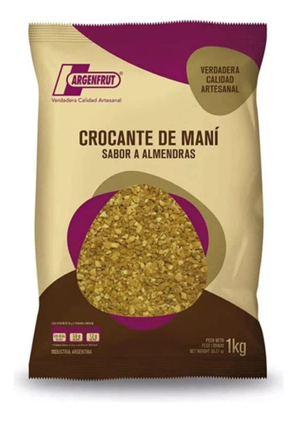 Pack X 3 Crocante De Mani Sabor Almendra Argenfrut X 1kg 0