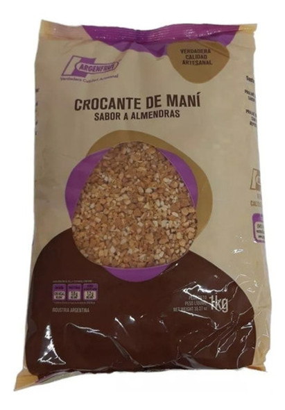 Pack X 3 Crocante De Mani Sabor Almendra Argenfrut X 1kg 1