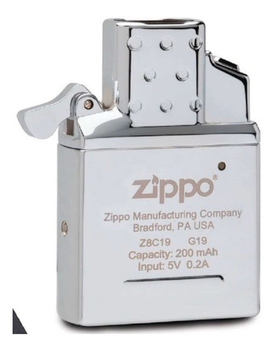 Zippo Eléctrico + Encendedor Zippo Plateado Con Grabado 0