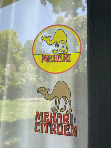 Par De Stickers Calcomanias Mehari Citroen Vintage (son Dos) 1