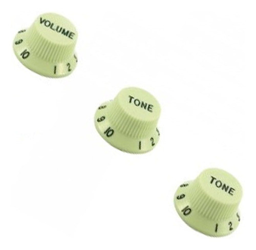 Pack X3 Perillas Cool Parts Mg 2 Tono + 1 Volumen Mint Green 0
