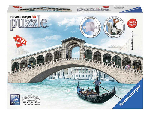 Puzzle 3d  Puente Rialto 216 Piezas- Ravensburger 1
