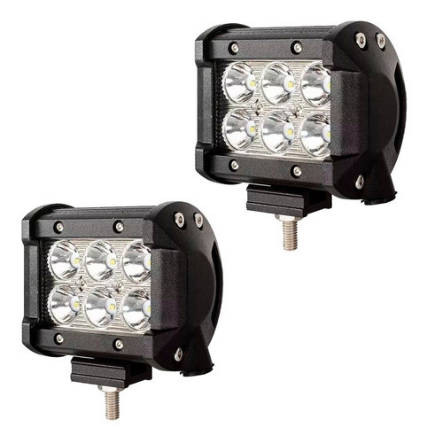 Kit 2 Faros Barra 6 Leds Luz Auxiliar Accesorio Camion 0