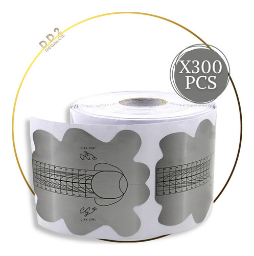 300 Moldes Uñas Esculpidas Estructuras Gris Cg Stiletto 0