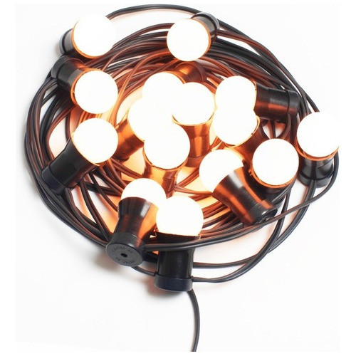 30m Guirnalda Con 58 Focos Led Opal Cálida 1w Cada 50cm. 0