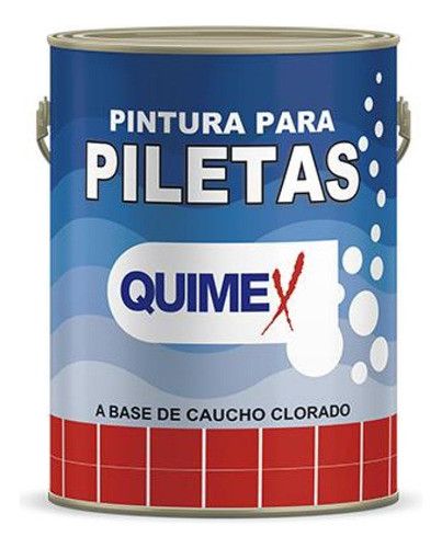 Pintura Para Piscinas Al Agua 1 Lt Azul Quimex 0